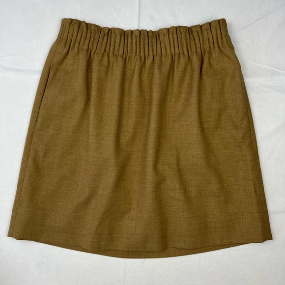J. Crew Wool Blend Paperbag Waist Sidewalk Mini Skirt - 4 - Picture 4 of 10